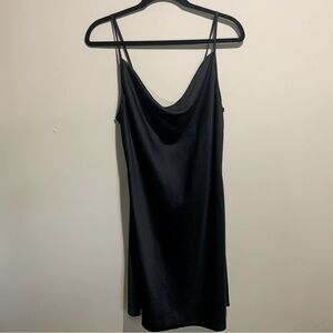 Forever 21 Black Cowl Neck Mini Dress size S